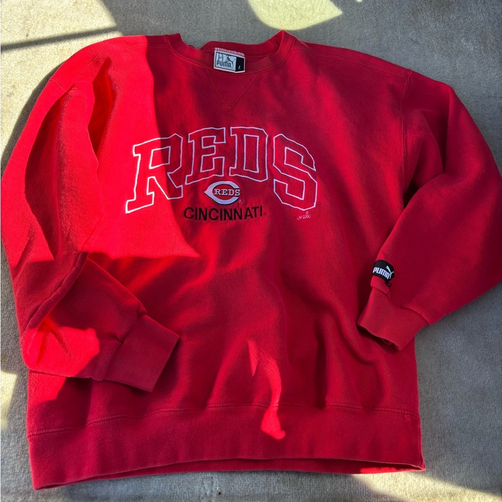Vintage Reds PUMA Sweatshirt 2000 size large